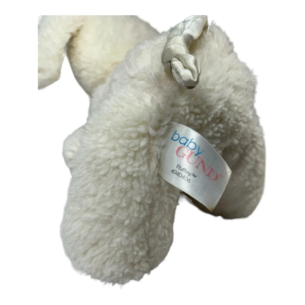 Baby‎ Gund FLUFFEY Puppy Dog White 10